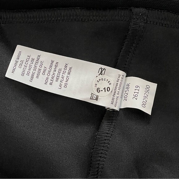 Spanx Assets All Over Faux Leather Leggings Black High Rise Pants Size 1X - Picture 5 of 6